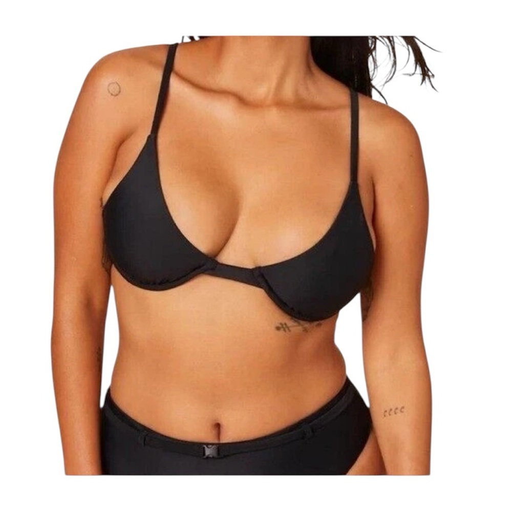 Andie Swim The Sicily Top Size XS Black Underwire NWT